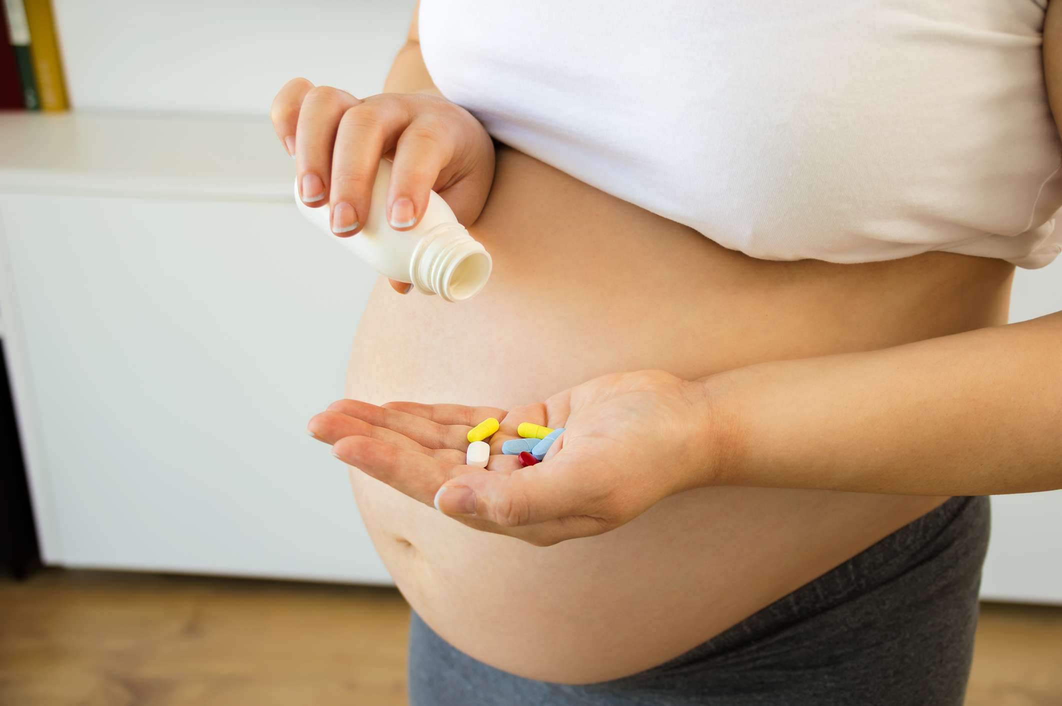 Pregnant woman taking medication Taking medication during pregnancy