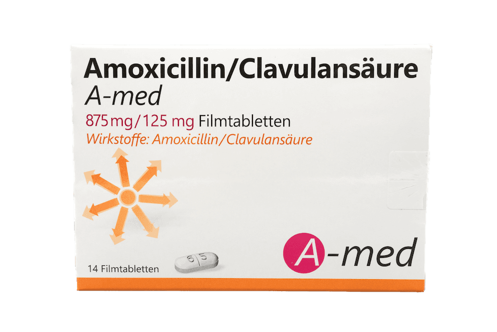 Amoxicillin/Clavulansäure A-med 875 mg/125 mg Filmtabletten Amoxicillin/Clavulansäure A-med 875 mg/125 mg Filmtabletten