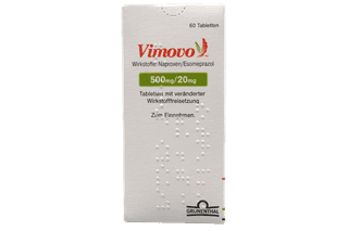 Vimovo 500 mg/20 mg Tabletten mit veränderter Wirkstofffreisetzung Vimovo 500 mg/20 mg Tabletten mit veränderter Wirkstofffreisetzung